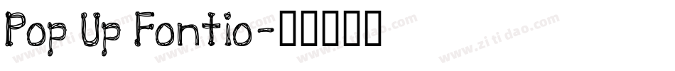 Pop Up Fontio字体转换